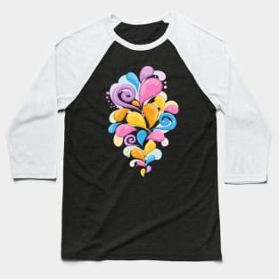 Abstract splash Baseball T-Shirt